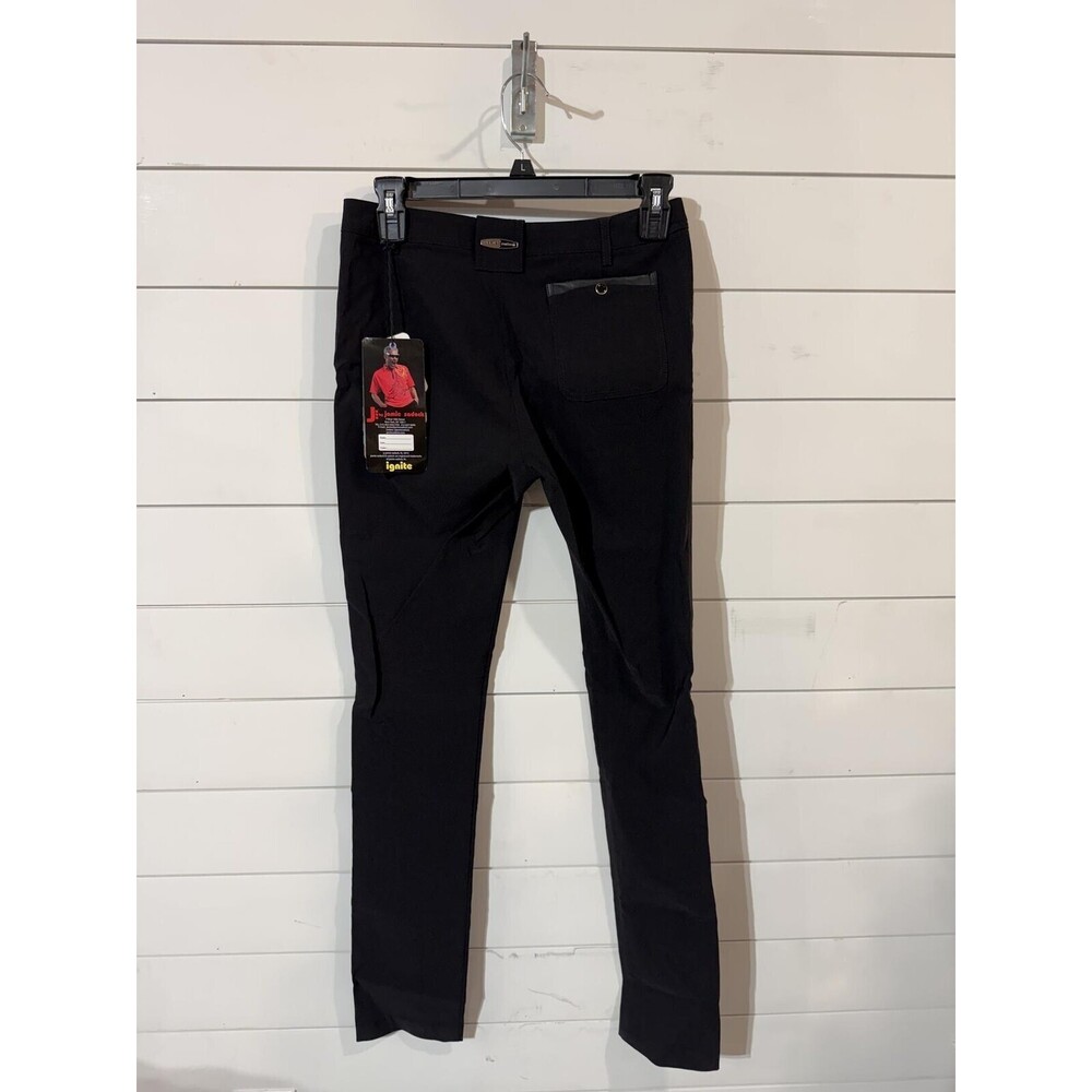 Jamie Sadock Womens Skinnylicious Pants Jet Black 0 - Picture 3 of 4